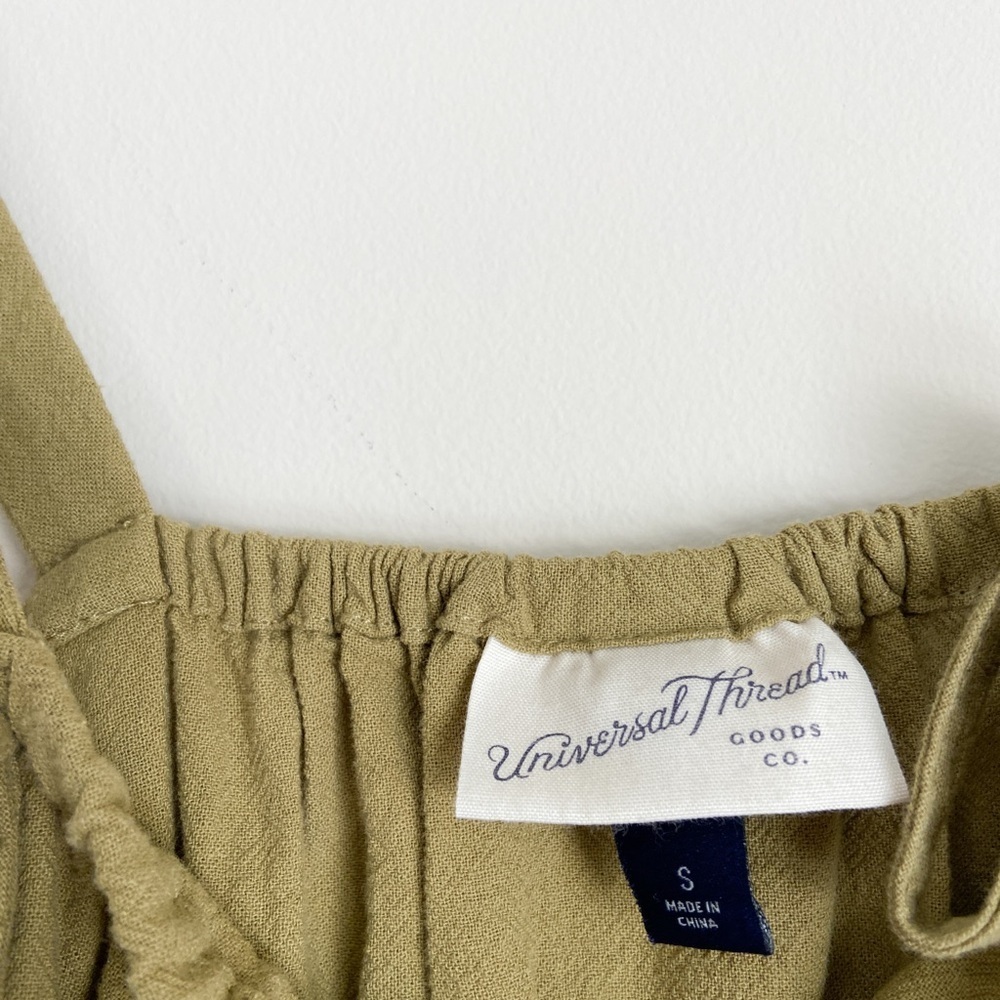 Universal Thread Olive Green Smocked Tank Top - Picture 3 of 6
